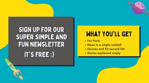 Newsletter with fun facts, GK and simple news