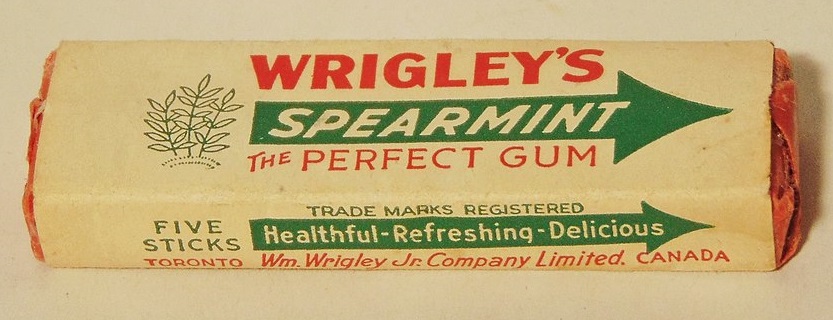 Old image of a Wrigley's chewing gum 